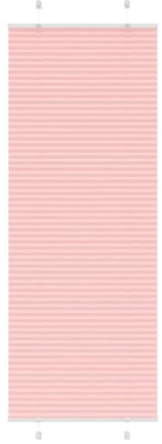 vidaXL Store plissé Rose 70x200 cm Largeur du Tissu 69,4 cm Polyester, Store plissé de fenêtre, Store accordéon, Store plissé de véranda