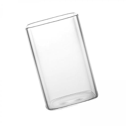 perfk 3x Bicchiere Highball Bicchieri di Vetro Alti Quadrati Elegante Bicchiere D'acqua Cucina per Feste Bicchiere Highball Sottile Succo di Frutta Tazza di