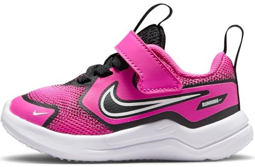 Nike Mystic Fly Schuh für Babys und Kleinkinder, Scarpa Unisex-Bimbi 0-24, Laser Fucsia Bianco Nero, 25 EU