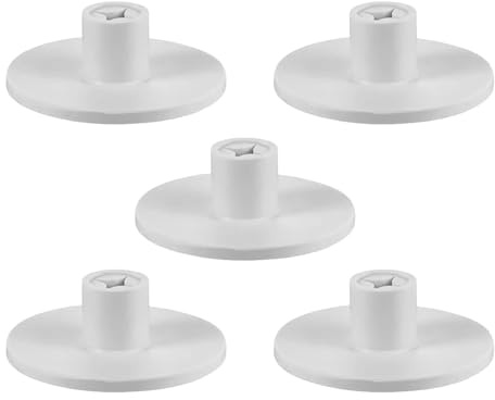 QhgPnt 5PCS Golf Tee Holder, Driving Range Tees, Rubber Golf Tees for Mats, Golf Practice Mat, Golf Tee Height Tool, for Outdoor Indoor Hitting Mat, White