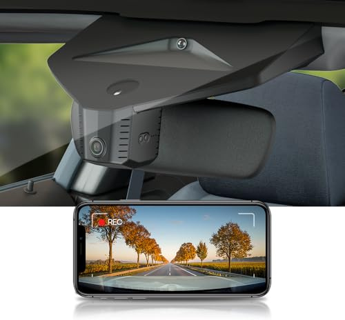 Fitcamx Dashcam 4K Kompatibel mit Volkswagen VW Passat B9 2024-2026 (HD2-3J00 Grau), OEM Autokamera, 2160P UHD Video WiFi, Parkmonitor, G-Sensor, Loop-Aufnahme, WDR Car Camera, Plug&Play, 64GB Karte