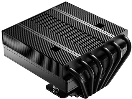 ID-COOLING IS-77-XT Black Low Profile CPU Air Cooler, 77mm Height, 6 Heatpipes, 120mm Slim PWM Fan, Compatible with Intel LGA1700/1200/115X & AMD AM5/AM4 – Ideal for SFF & Mini-ITX PCs