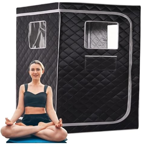 2-personers ångbastu Bärbart bastutält Bastu Hembastusats Hela kroppen Large Space Spa Ångbåt Basturum(2 Person Tent A)