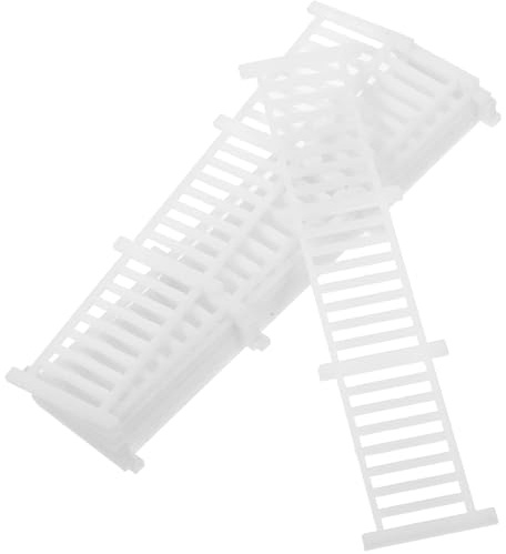 Abaodam 8 Vallas Miniatura Vintage para Casa de Muñecas, Accesorios Decorativos de Jardín en Micropaisaje, Color Blanco Marfil, Set de 8 Piezas para Manualidades y Modelismo