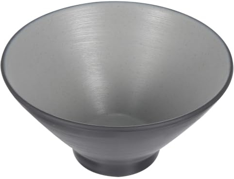 FUNOMOCYA Scodella per Ramen in Stile Giapponese Creativa, Facile da Pulire e Resistente, Ciotola Nera per Zuppa per Uso Domestico o Locale