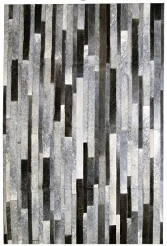 Vip-leather NEU KUHFELL Patchwork Teppich Cod 515 (240 cm x 300 cm)