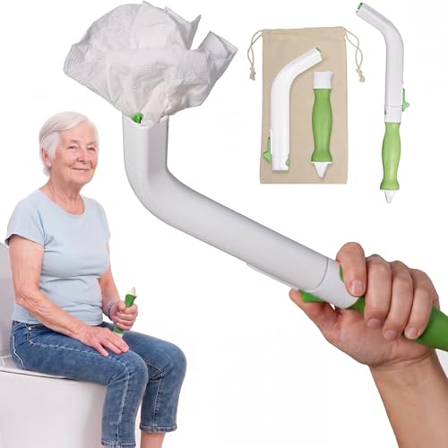 FreedomWand Multipurpose Toilet Aids - Wiping Aid Toileting for Women & Men, Butt Wiper Tool, Toilet Assist Device and Paper Extender, Ideal for Elderly, Disabled and Post Surgery Use - 14.5 Inch