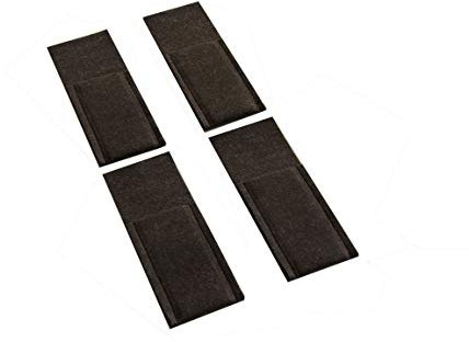 Sensalux Tischdekoration aus Filz, 4X Bestecktaschen Braun-meliert