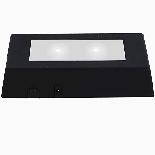 EUSTUMA LED Light Base Runder Einbauständer Mit Berührungsempfindlichem Schalter Für Kugelförmiger Glaskristallkunstwerke, 3D-Laserkristallglas Art.Partydekorationen.