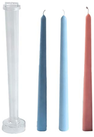 MEYANG Moule À Bougie, Moulle Bougie Cylindre, Bougie D'arôme À La Main Moule, Moulle De Bougie en Plastique, pour La Fabrication De Bougie Bricolage pour Église, Noël,Décoration De La Maison