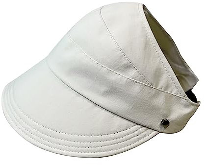 ISAKEN Damen Sonnenhut Visor Cap Sonnenschild verstellbare Atmungsaktiv und Schweißabsorbierend Baseballhut Kappe Hut für Golf, Radfahren, Angeln, Tennis, Laufen