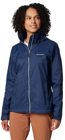 Columbia Womens Switchback IV Rain Jacket, Collegiate Navy, Large