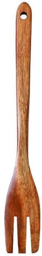 Dessert Forks Cooking Fork bread Forks Long Wooden Handle Salad Mixing Convenient Simple Flatware Forks Table Forks Home Accessories Dinner Forks