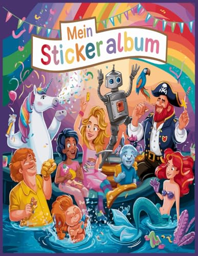 Mein Stickeralbum: leer zum sammeln / eeres Stickerbuch zum Einkleben | 110 Seiten | ca. DIN A4 | Tolles Geschenk für Mädchen und Kinder | Musik | Kein Silikonpapier