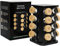 My Luxury Cuisine Rotating Spice Rack, Aesthetic Spice Rack for Inside Cupboard or Free Standing, Ideal Spice Rack Organiser Including 16 Spice Jars with Lids and Labels to Easily Sort your Spices.