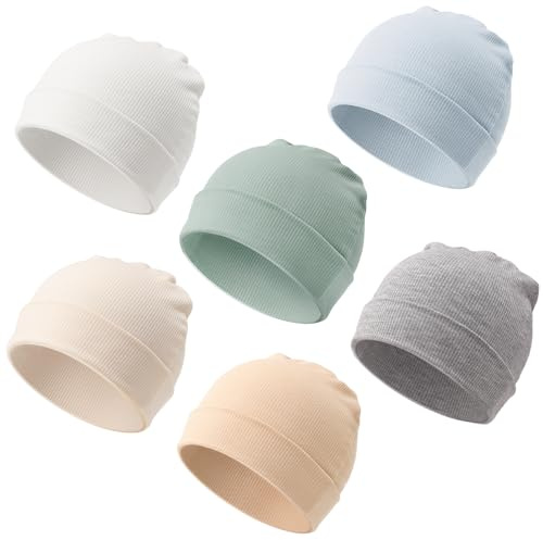DRESHOW Neugeborenes Baby Mütze Hut Beanie Bekleidung Unisex Infant Hut Kindergarten Mütze Baby Jungen Mädchen 0-3 Monate