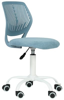FurnitureR Bunter Schreibtischstuhl, moderner höhenverstellbarer Computerstuhl ohne Armlehnen, ergonomischer Drehstuhl für Kinderzimmer und Home Office