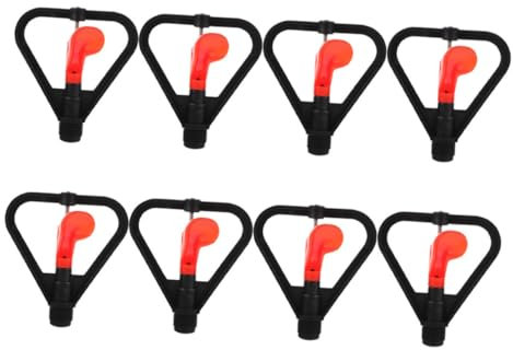 SUPVOX 8piezas Aspersores De Riego Giratorios Automáticos Tipo Para Césped y Jardín Con Pulverización Uniforme Boquillas Para Riego Baja Presión y Mantenimiento De Sistemas De Agua