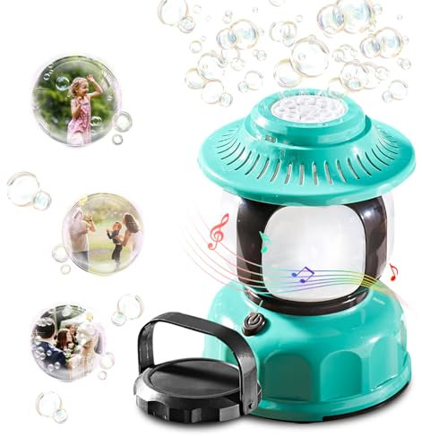 Seifenblasenmaschine,Seifenblasenmaschine Kinder mit Seifenblasen Flüssigkeit,Bubble Machine seifenblasen Maschine Bubble Gun für Geburtstag/Hochzeit/Camping/Partys
