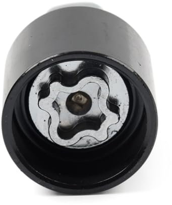 SIKUAI Radmutternverriegelungsschlüssel zum Entfernen von Radschrauben und -muttern, Adapterwerkzeug 304 Schwarz & Silber Metall Für Auto 1 Stück
