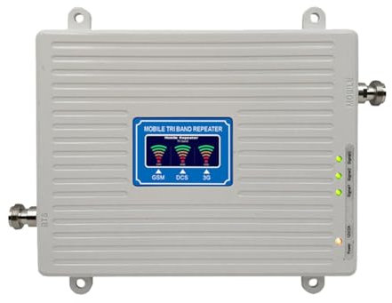 Ptdfjspt 2G 3G 4G 5G Signalverstärker Tri-Band-Verstärker 900 1800 2100 MHz GSM WCDMA LTE Signalverstärker Repeater EU Stecker