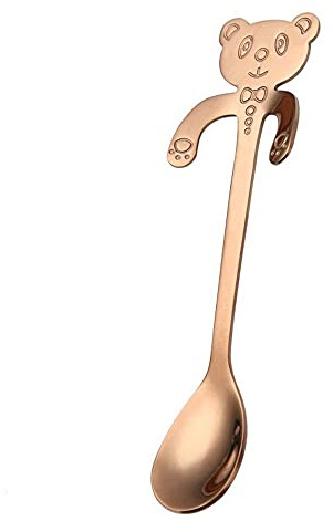 Süßer Bär-Löffel, 304 Edelstahl, Teelöffel, langer Griff, Kaffeelöffel, Zucker, Dessert, Vorspeisen, Gewürze, Bistro-Besteck, hängende Tasse, Schaufel, Trinkutensilien, Küchenhelfer