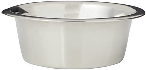 Bubimex - Gamelle Inox pour Chien et Chat - Acier Inoxydable - Contenant pour eau et nourriture - Résistant, Hygiénique, Facile à Nettoyer et Intemporel – Écuelle de Qualité supérieure - 0,45 l