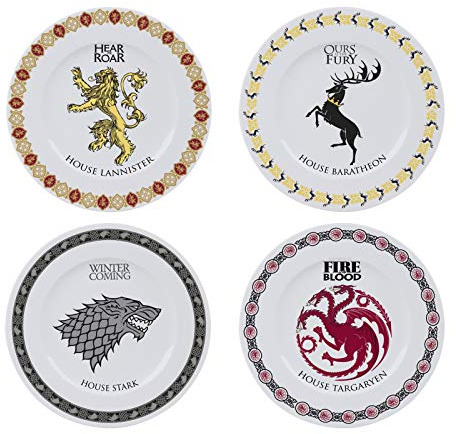 ABYSTYLE - GAME OF THRONES - Set mit 4 Tellern - Familienembleme