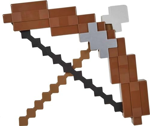 Minecraft Coffret Arc et Flèche, jouet enfant sonore et lumineux d'imitation, d'action et d'aventure, inspiré du jeu vidéo, emballage durable, dès 6 ans, HHW16