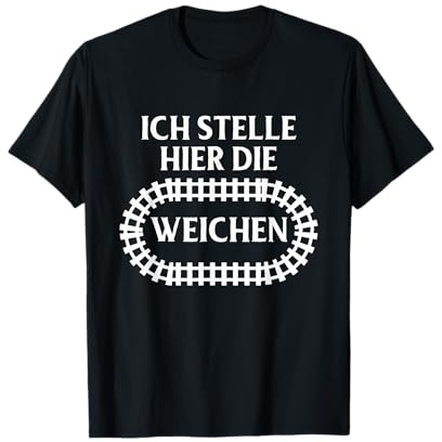Eisenbahn Lokführer Modellbau Zugführer Lokomotive Schaffner T-Shirt