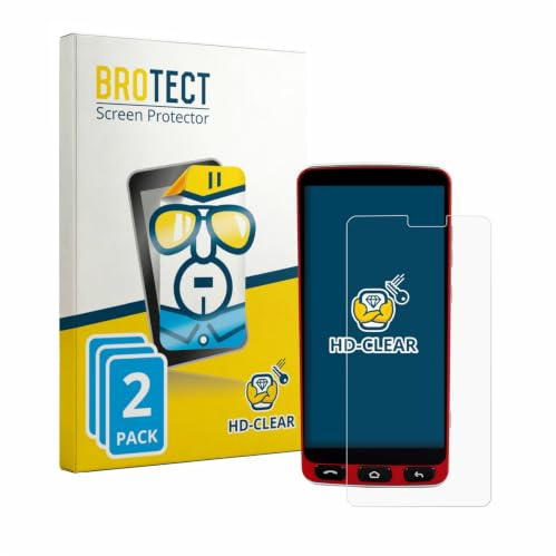 BROTECT Schutzfolie für Olympia Neo Smartphone | 2 Stück Transparenter Displayschutz Made in Germany Klare Displayschutz-Folie Clear Einfache Montage Case-Friendly