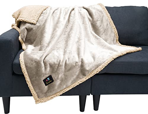 luciphia Wasserdicht Hundedecke Flaushig, Fleece Haustier Decke Waschbar | Schutzdecke für Sofa,Couch,Bett,Auto vor Nässe,Outdoor Decke für Hunde,Katzen,maschinenwaschbar,ideal für Zuhause,unterwegs