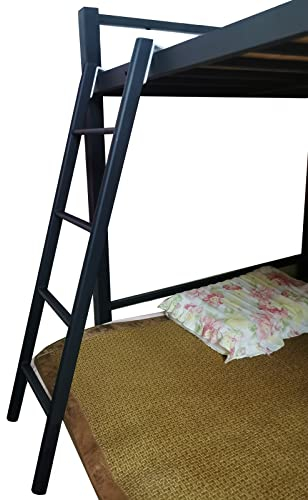 Etagenbett-Doppelleiter aus Metall mit Haken, Bettleiter für Kinder/Ältere/Erwachsene, strapazierfähige Hochbettleiter für Schlafzimmerwohnungen, Wohnmobil-Etagenbett, bis zu 150 kg belastbar (Color :