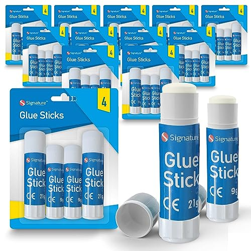 SOL 48pk Glue Sticks Multipack, Kids Glue Sticks for School | Paper Glue Sticks for Kids, Big Glue Stick Pack, Large & Mini Glue Sticks for School Glue, Small Glue Stick, Gluestick Glue Sticks Bulk