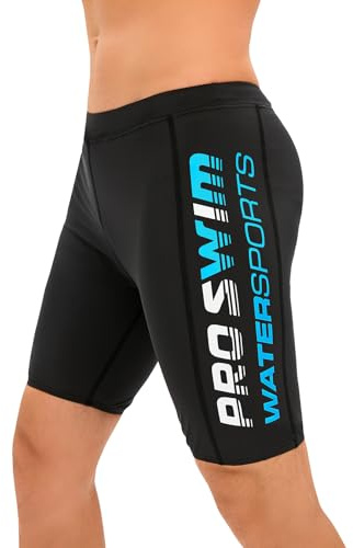 Veranobreeze Herren-Badeanzug Jammer Badehose Lang Wettkampf Schwimmhose | Chlorbeständig, Schnelltrocknend, Atmungsaktiv, UPF 50+, Badeshorts mit Innenkordel, Endurance, Schwimmtraining, Schwimmen