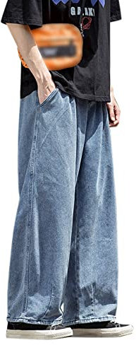 Jeans für Herren, lockere Passform, knitterfrei, flache Vorderseite, Denim-Hose, Stretch-Arbeitshose, Activewear-Hose, intelligente Sweathose, solide Jogginghose, Outdoor, gerades Bein, Loungehose,