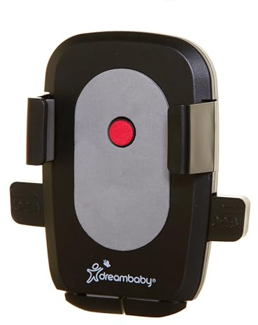 Dreambaby Soporte para teléfono EZY-Fit para Cochecito, Apto para la mayoría de teléfonos, Incluyendo iPhone, Samsung, Motorola, se Adapta a Todos los cochecitos, sillas de Ruedas y más