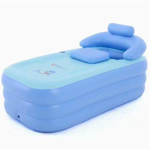 Baignoire gonflable pliable de 63 pouces pour adultes bain à remous portable baignoire à glace baignoire de trempage autoportante pour douche intérieure et extérieure
