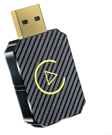 HOHOVYVY Kabelloser Für CarPlay Adapter Für Android Auto 2-in-1 Interconnect Box Mit Bluetooth5.0 Technologie(Gold)