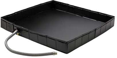 Ungtyb Bañera de ducha exterior – Cabina de ducha con orificio de desagüe – Suelo portátil para baño, animales, sauna, playa, jardín, patio, camping