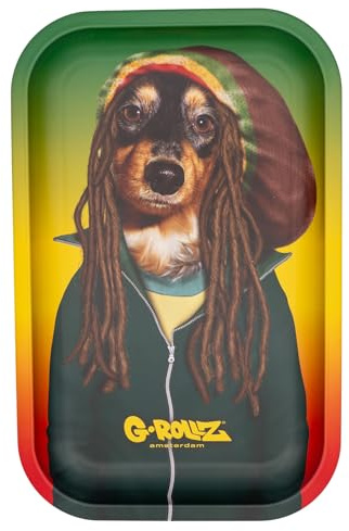 G-Rollz, Vassoi decorativi in metallo, vassoio arrotolabile, diversi motivi (Reggae)