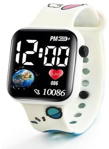 HOAQPPOY Stitch Montre LED Digitale, Montre Enfant Filles Garçon, Cadeau Jouet
