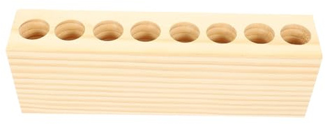 TOYZFRIENDY Solid Wood Lipstick Stand Desktop Rack with Capacity for Bedroom Cosmetics Storage Neat and Space-saving Organizer for Lipsticks and Makeup Accessories