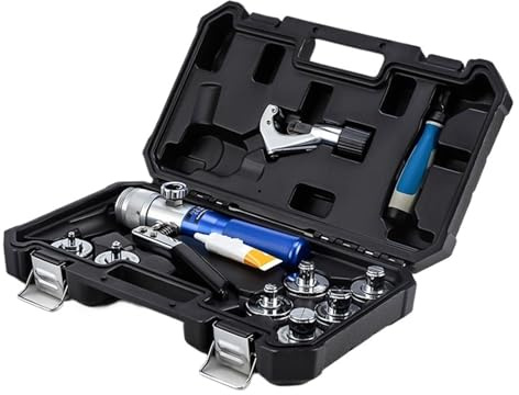 Espansore for tubi idraulici, utensile for svasatura di tubi in rame e alluminio, attrezzatura for la riparazione di condizionatori d'aria for refrigerazione Ampia compatibilità(CT-300M)