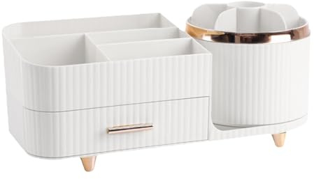 Tour pour organisateur cosmétique - Support pivotant le style, tiroirs de rangement compacts, | Solution de rangement pour le maquillage des soins de la peau, brillant à lèvres, fard à paupières