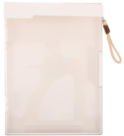 LIGHTAOTAO Transparent Multifunktionell Clipboard Folder med Torkbar Överdel Hög Kapacitet och Robust Plastfodral för Lärare Sjuksköterskor och Jurister Sidöppnad Upphängningssnöre