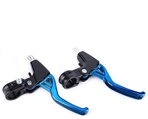 Manetas de Freno Bicicleta, Frenos Bicicleta, Leve Blu Bici, Manetas Freno Bici Niño, Manijas de Nivel de Freno de Aleación de Aluminio para Bicicletas, Bicicleta de Montaña, Bicicleta Plegable, Azul