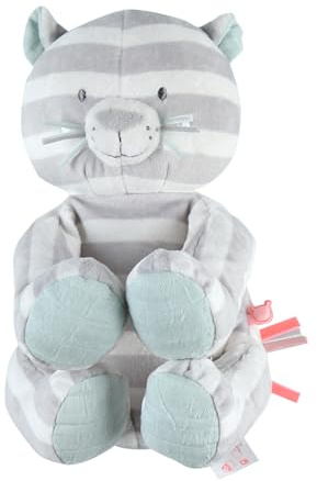 Noukie's - Plüsch für Kinder - Kleines Kuscheltier Milo - Schmusetuch Bio-Baumwolle - Größe für Kinder geeignet (25 cm)
