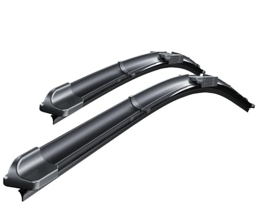 Mossa Escobillas limpiaparabrisas para la luna delantera adecuadas para Peugeot Bipper (02.2008-12.2018) - escobillas plana Premium