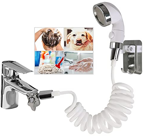 U-BCOO Spruzzatore portatile dello shampoo del tubo di gomma dello spruzzo del lavandino (stile 2